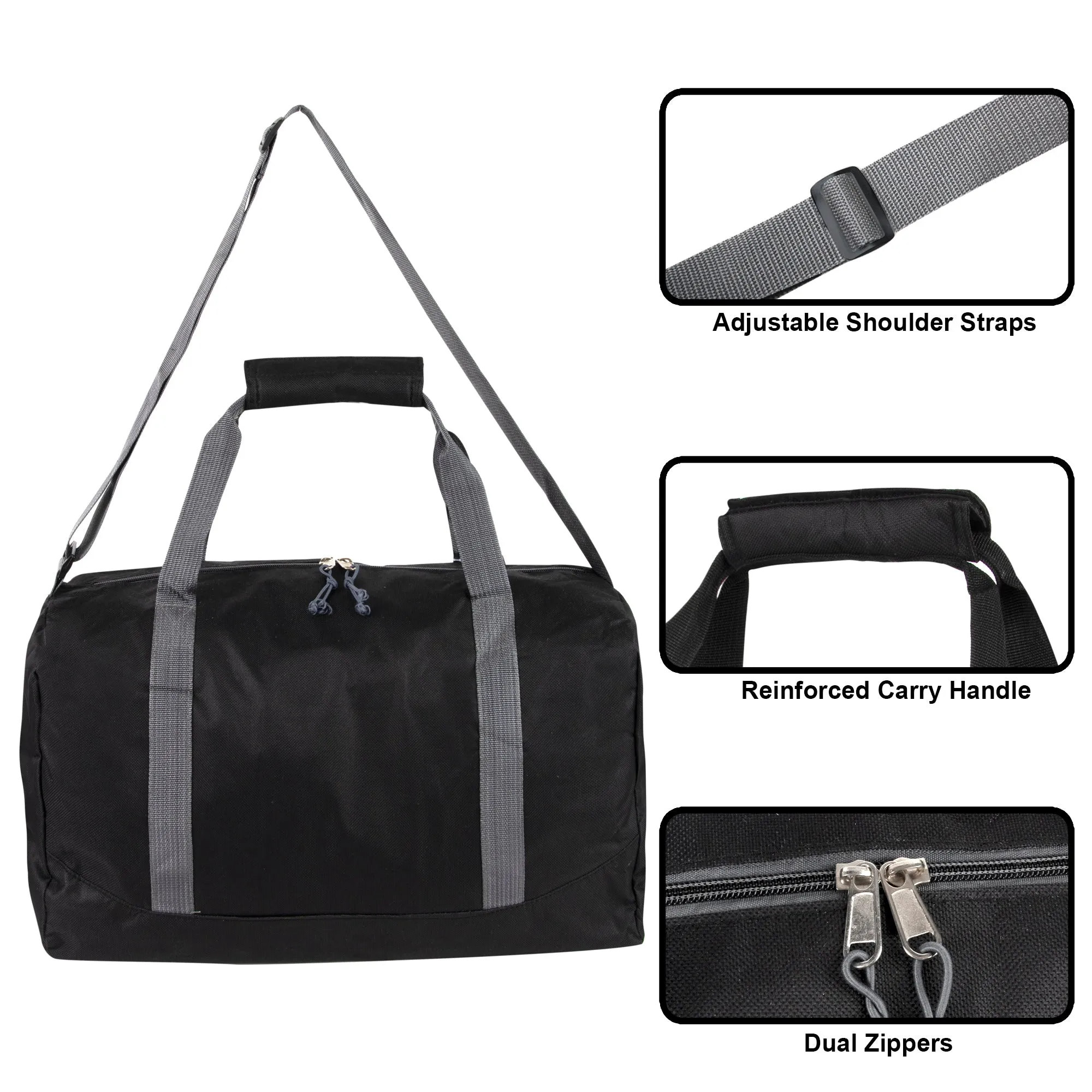 17 Inch Basic Duffel Bag - 5 Colors