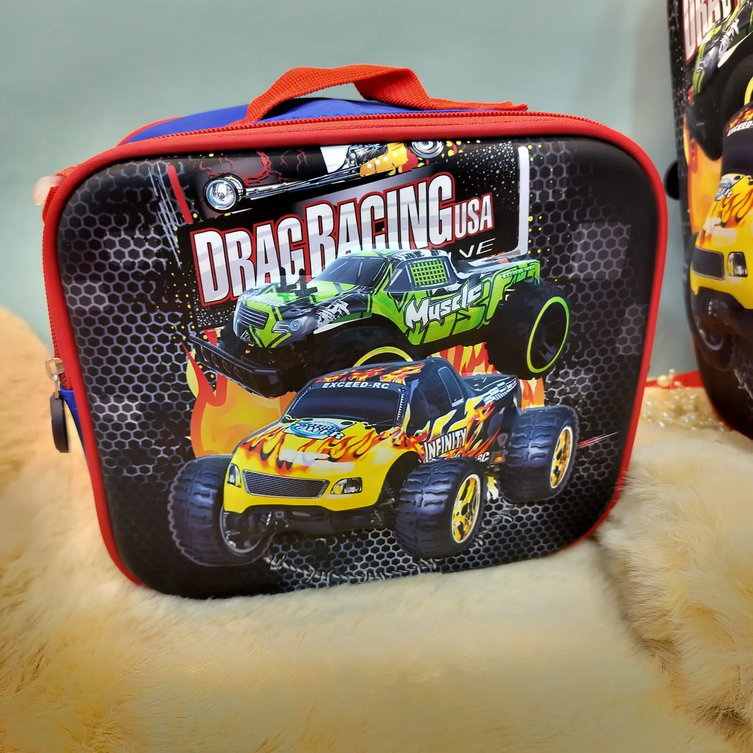 3-in-1 3D Emboss Print Cartoon Design Backpacks.