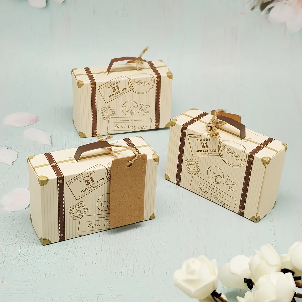 5pcs Mini Suitcase Gift Box Ideal for Holiday  Wedding Gifts