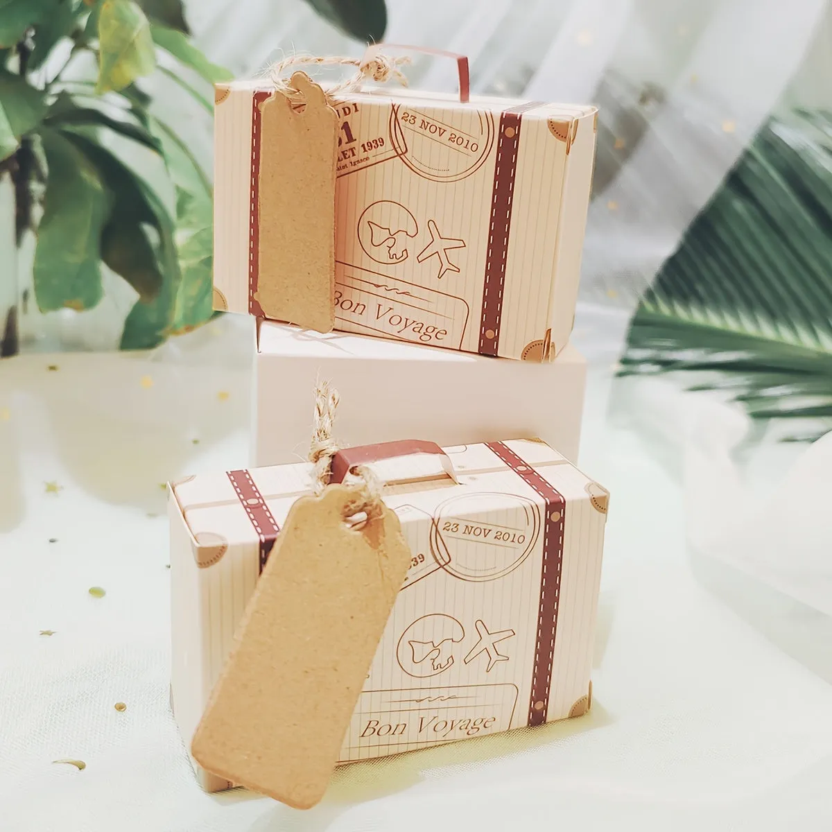 5pcs Mini Suitcase Gift Box Ideal for Holiday  Wedding Gifts