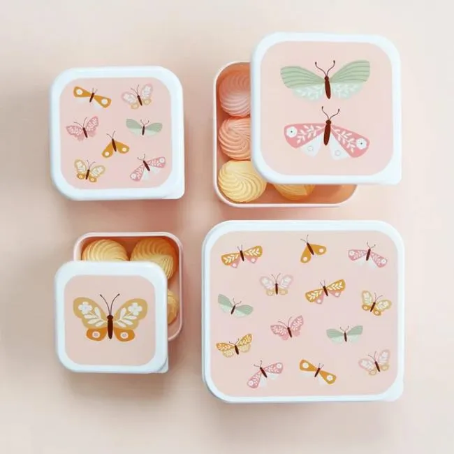 A Little Lovely Co. Lunch Container Set - Butterflies