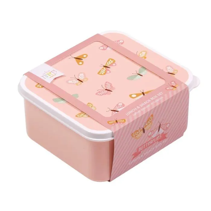 A Little Lovely Co. Lunch Container Set - Butterflies