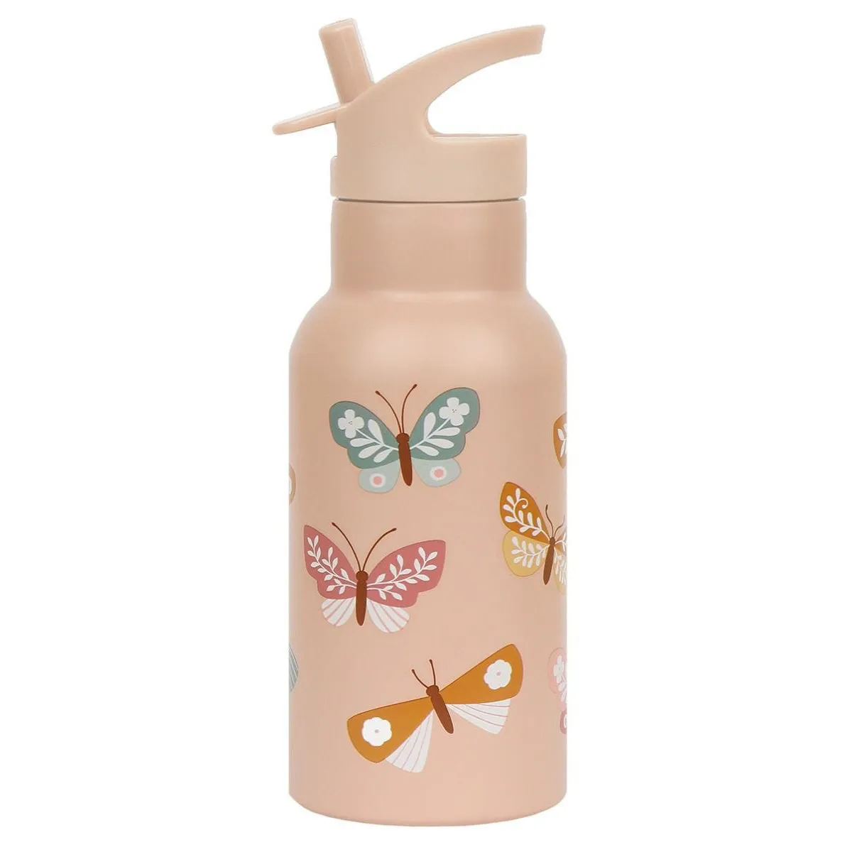 A Little Lovely Company Stainless Steel Drink Bottle: Butterfliles