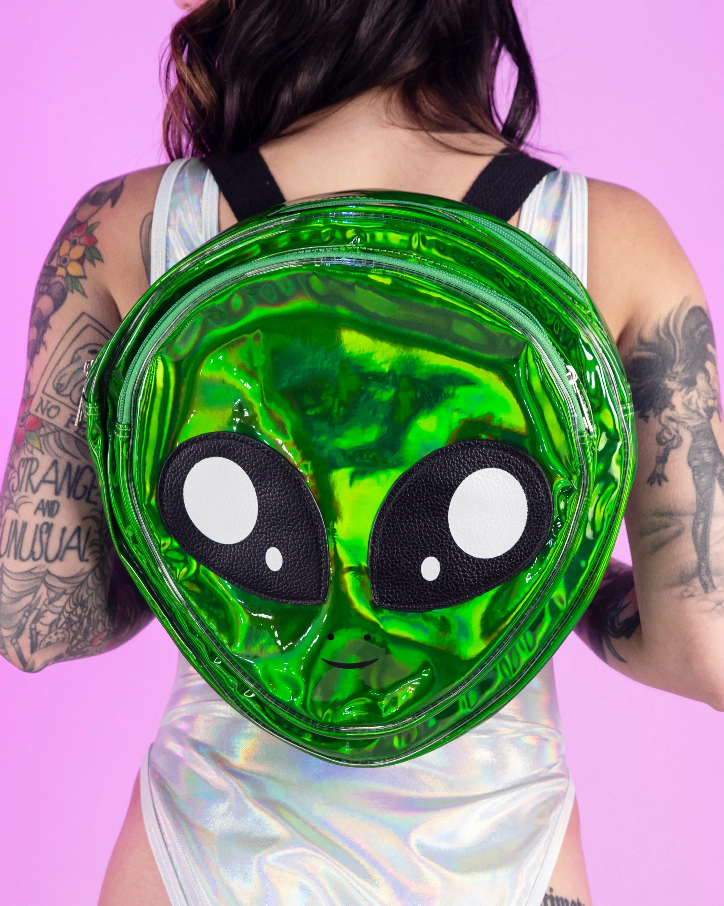 Alien Holographic Backpack