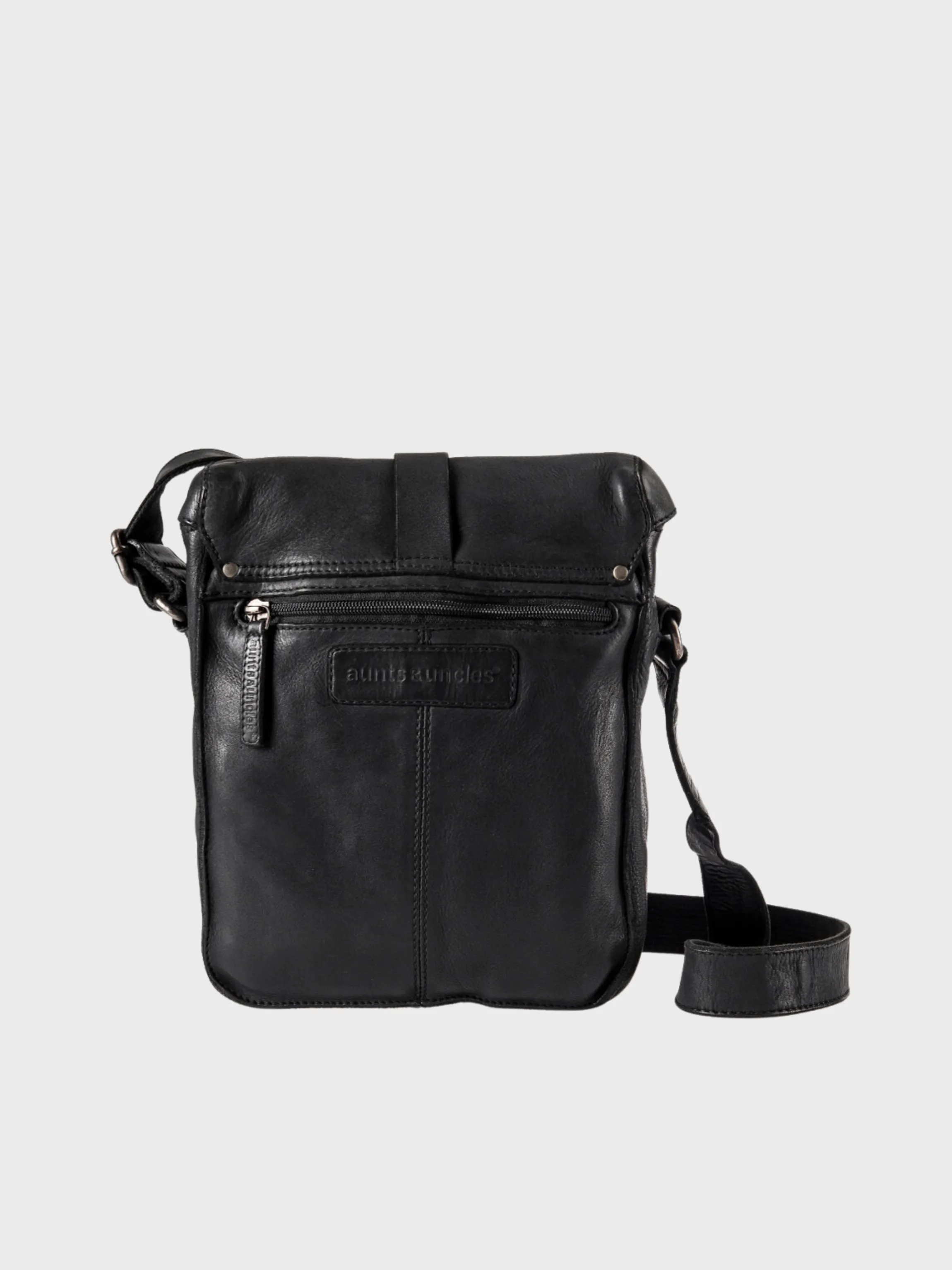 Aunts & Uncles Bags Goatee Crossover Bag Charcoal Black