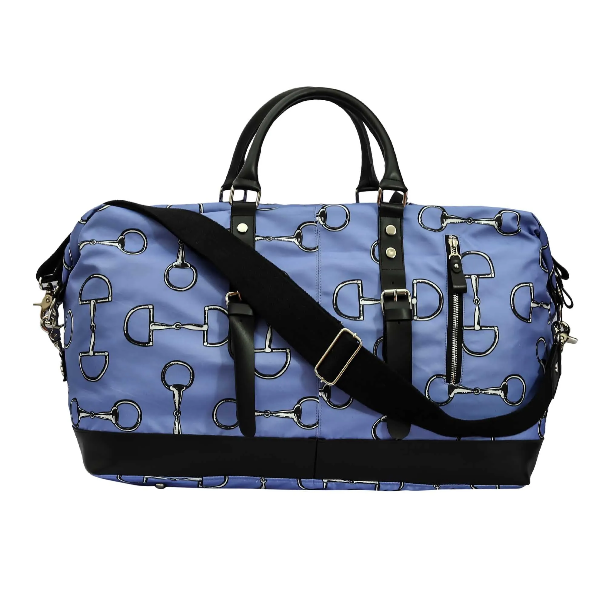 AWST Int'l Lila Vintage Snaffles Strappy Duffel Bag