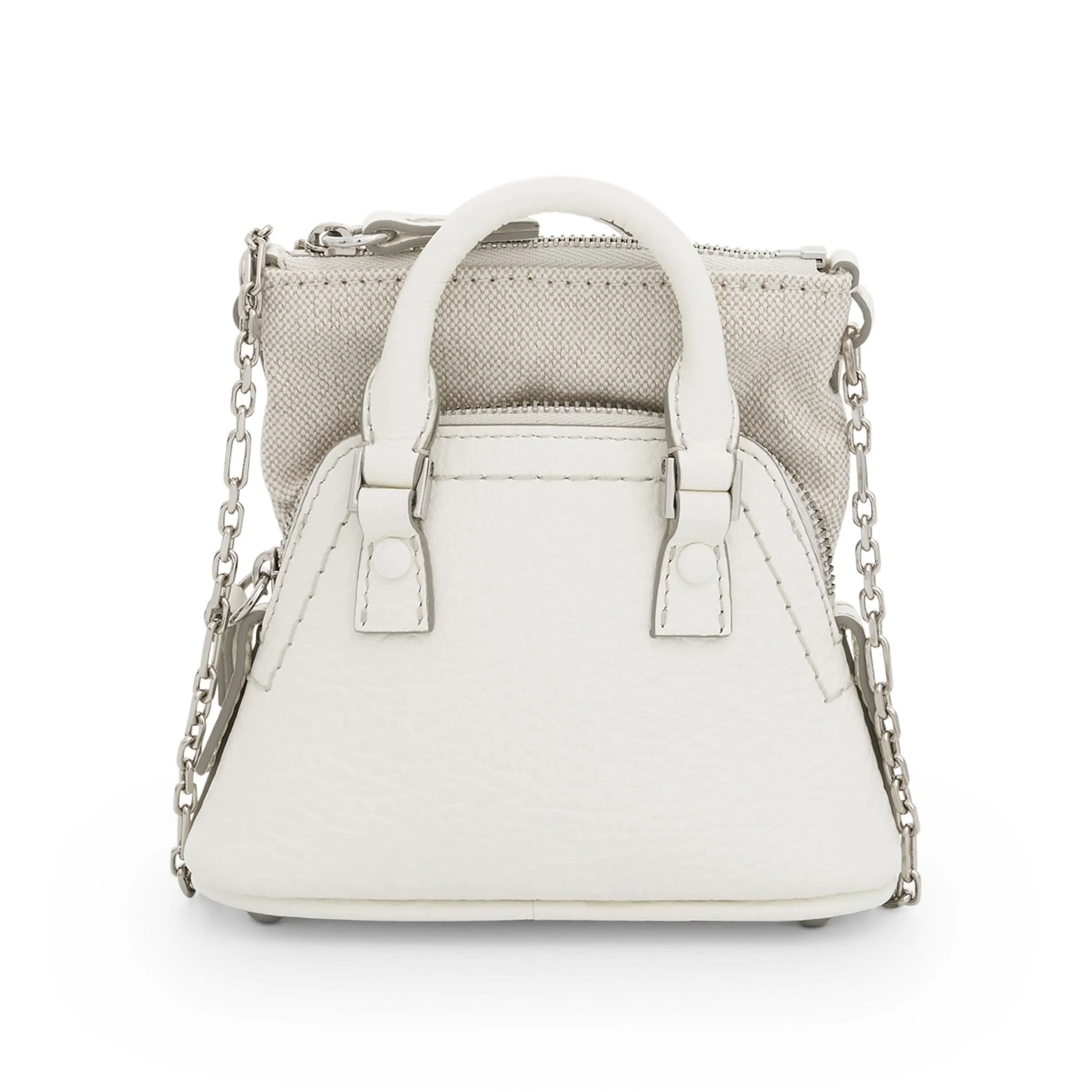 Baby 5AC Leather Bag in White