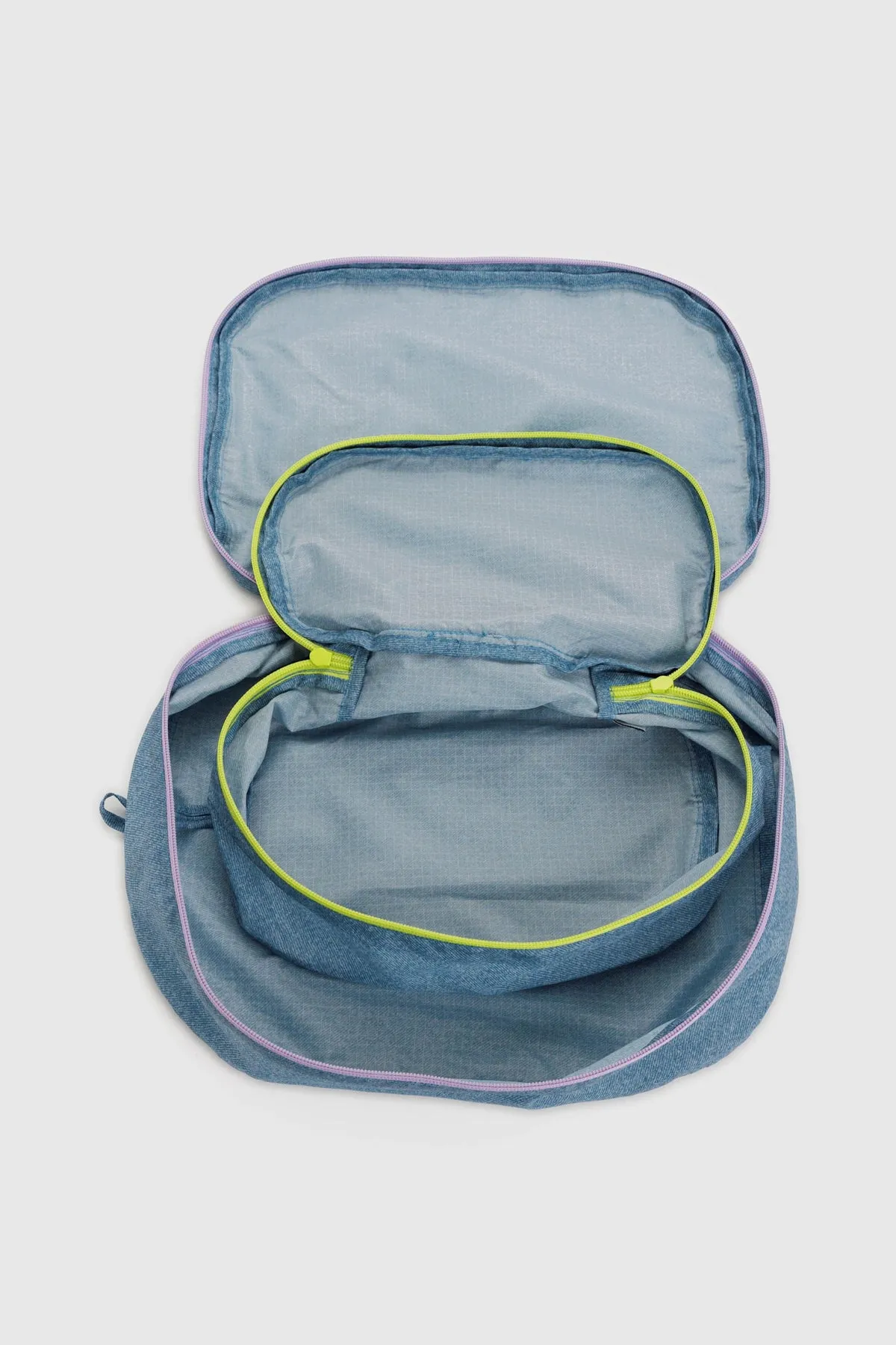 BAGGU Packing Cube Set Digital Denim