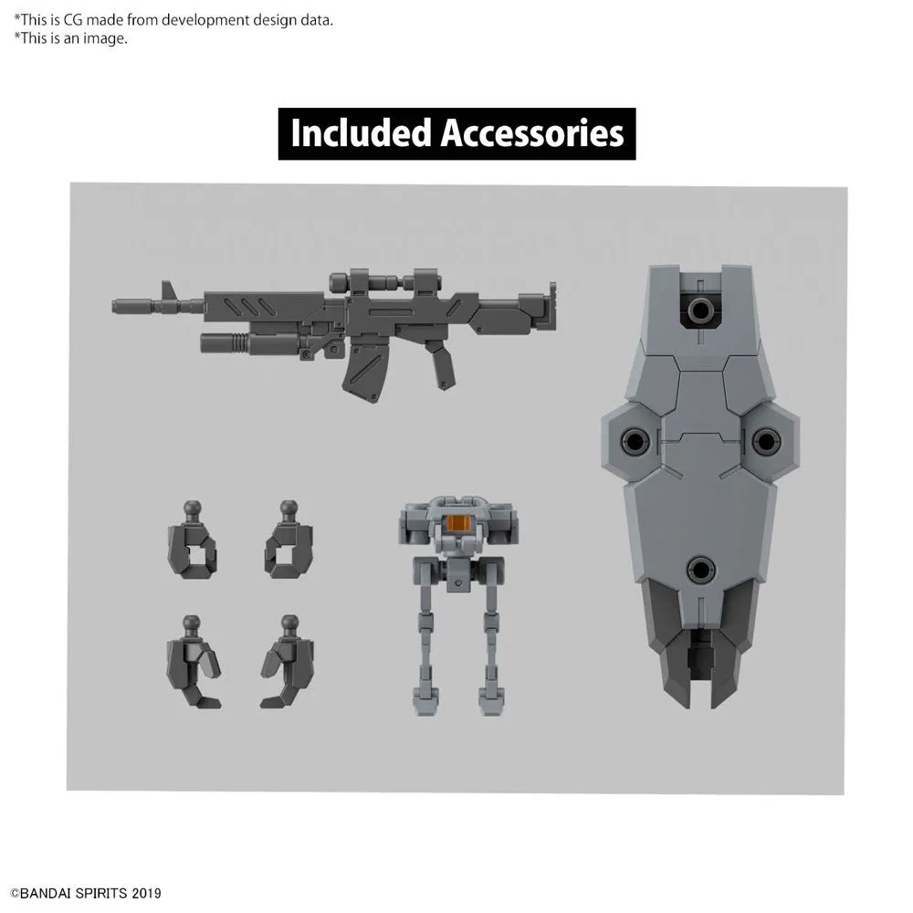 Bandai 30 Minute Missions 30MM #XX 1/144 eEXM-9 Baskyrotto (Gray) Model Kit