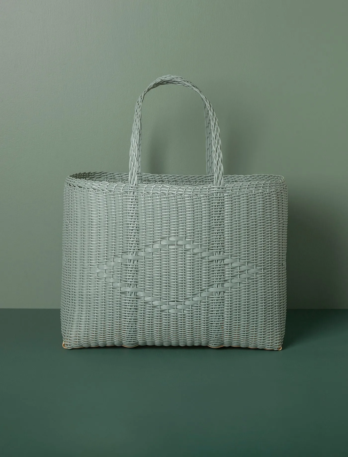 Basket Weave Tote // Eucalyptus