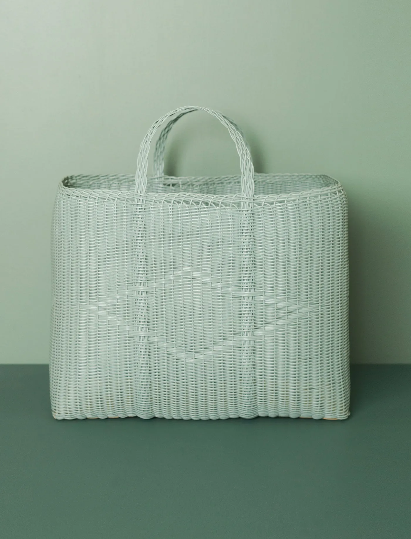 Basket Weave Tote // Eucalyptus