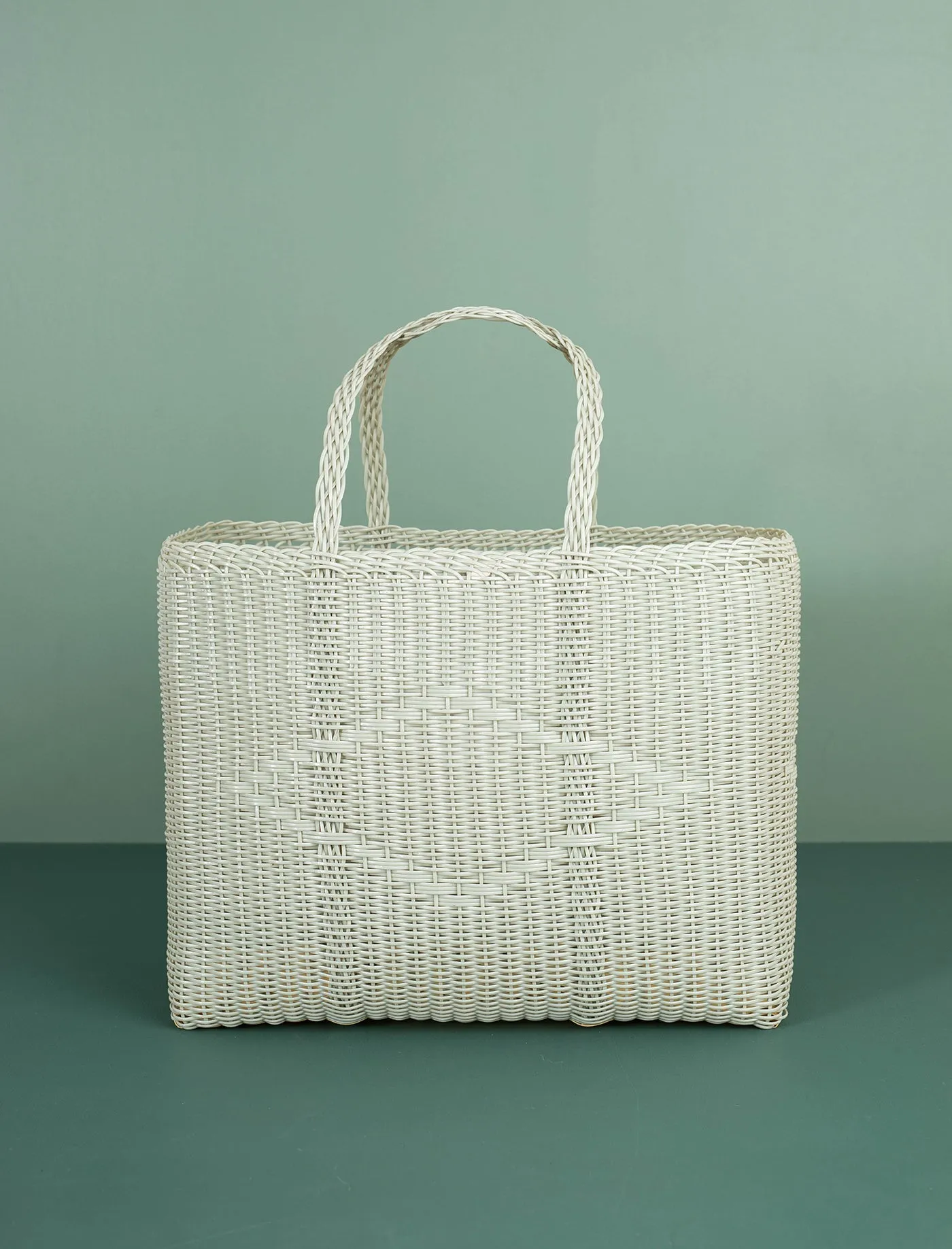 Basket Weave Tote // Palm