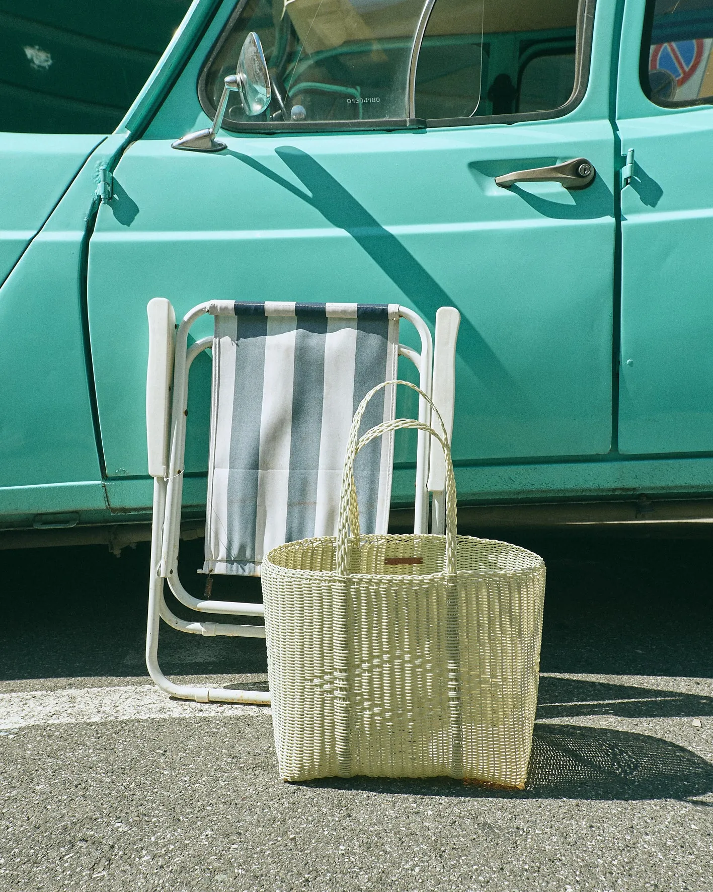 Basket Weave Tote // Palm