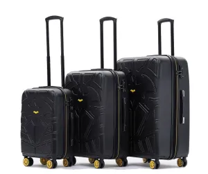 Batman - Set of 3 Suitcases 19in/24in/28in - Black