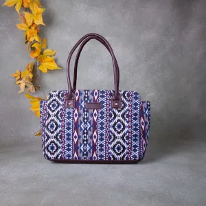 Biz Laptop Totes Blue with Maroon Colour