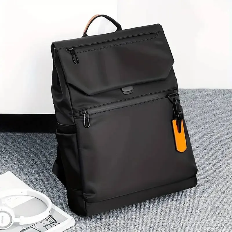 Black Waterproof Oxford Backpack