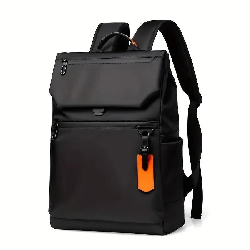 Black Waterproof Oxford Backpack