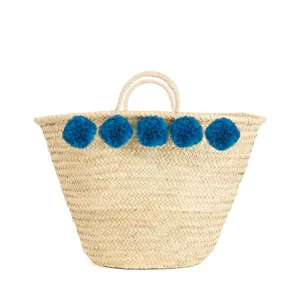 Bohemia Design Pom Pom Basket - Teal