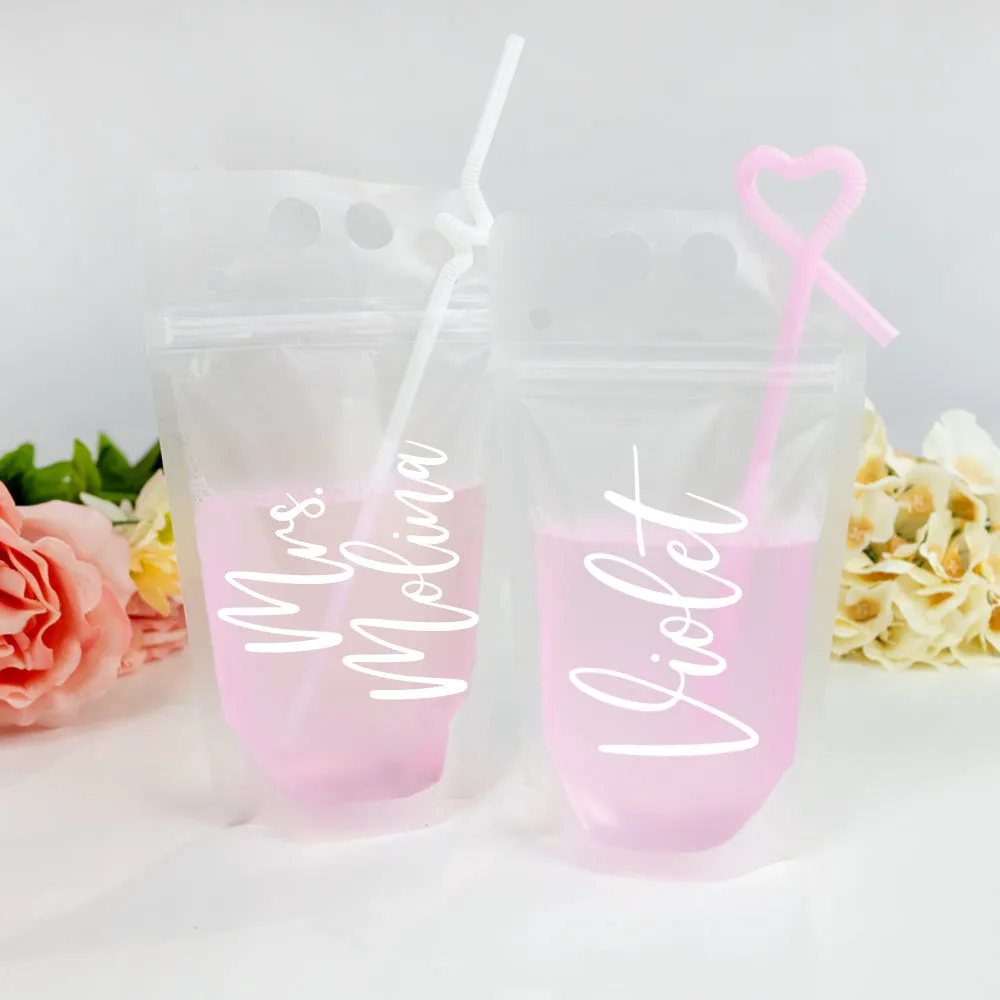 Bridesmaid Drink Pouches