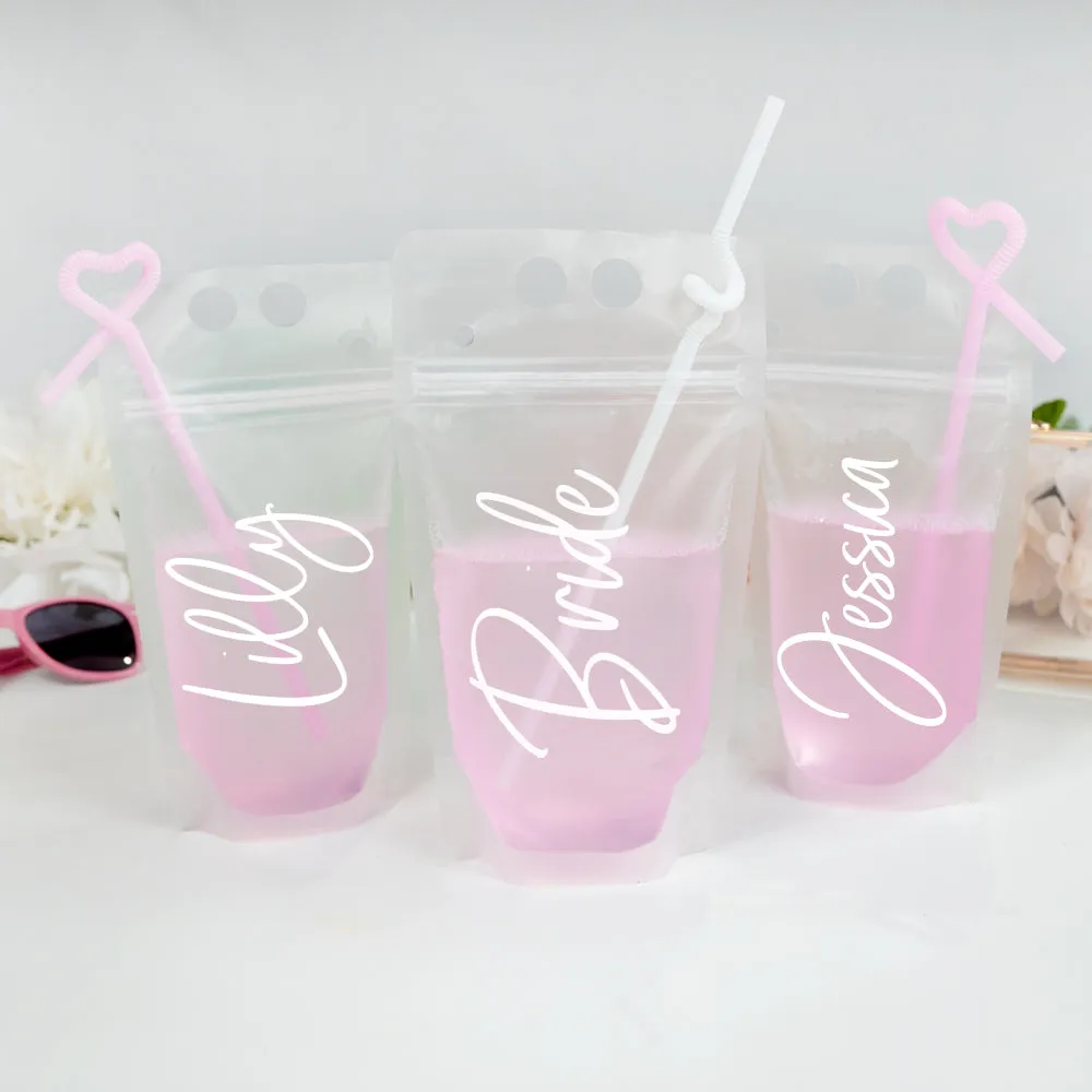 Bridesmaid Drink Pouches