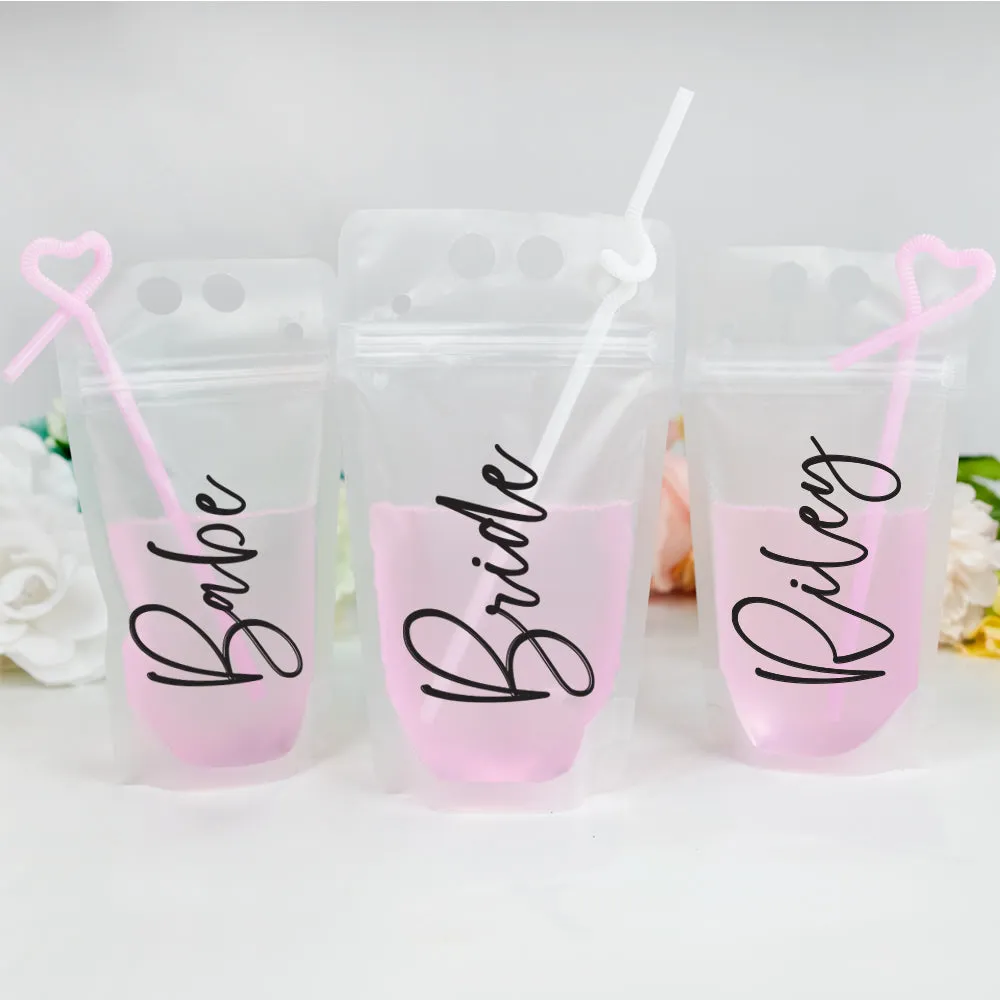 Bridesmaid Drink Pouches