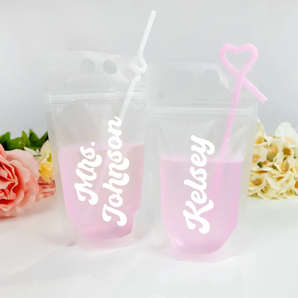 Bridesmaid Drink Pouches