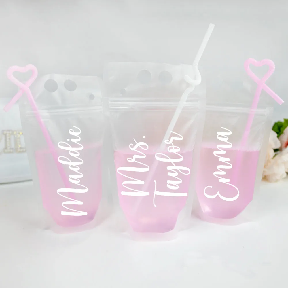 Bridesmaid Drink Pouches