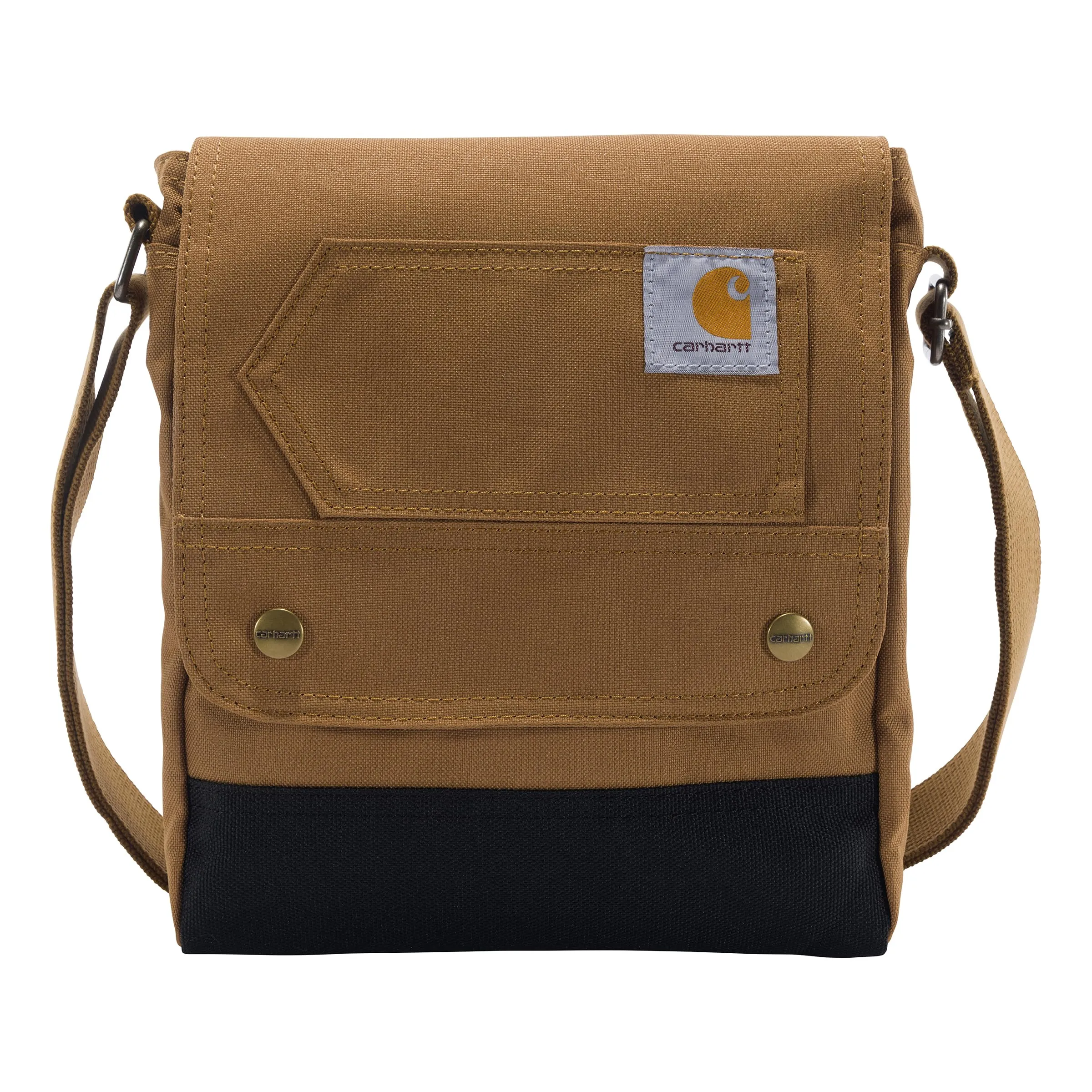 Carhartt B0000513 Durable, Adjustable Crossbody Bag With Flap Over Snap Closure