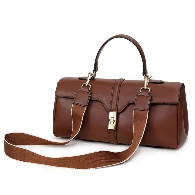 Chic Cowhide Leather Luxury Tote Shoulderbag