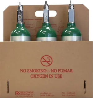 Disposable M6 Cylinder Tote, Holds 6, 10/Pack