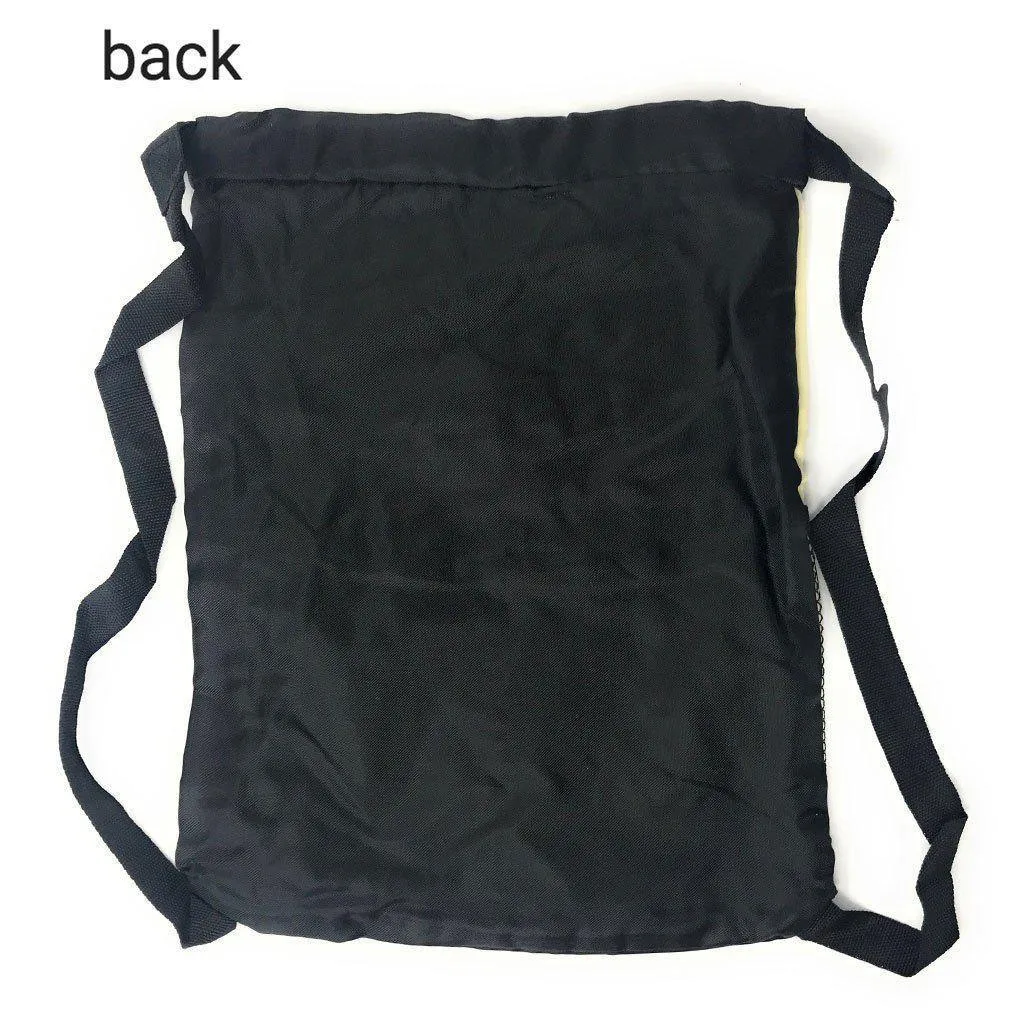 Drawstring Backpack Rucksack Totes Sack Pack Bags Shoulder Straps Light Weight