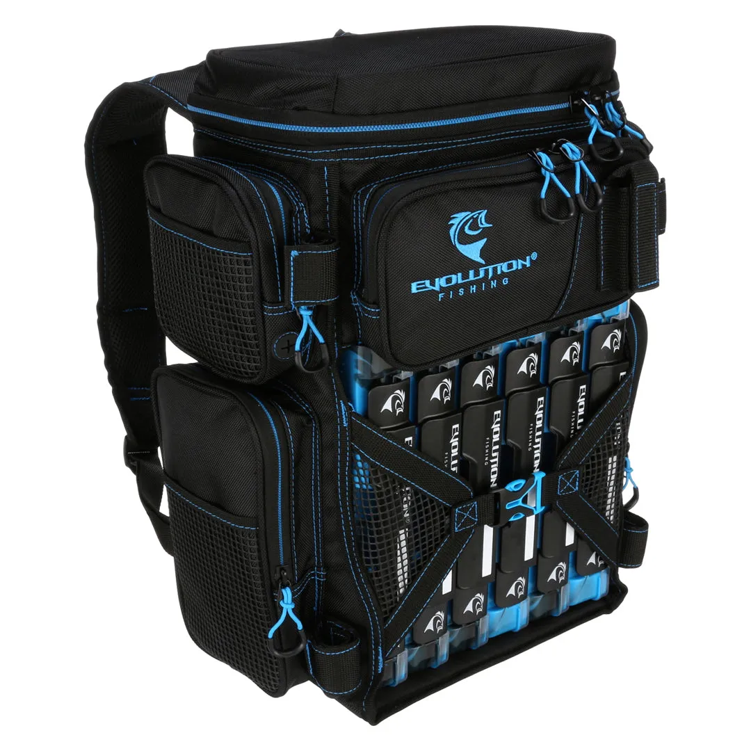 Drift Series 3600 Tackle Backpack with Rod Holders & QuikLatch Trays