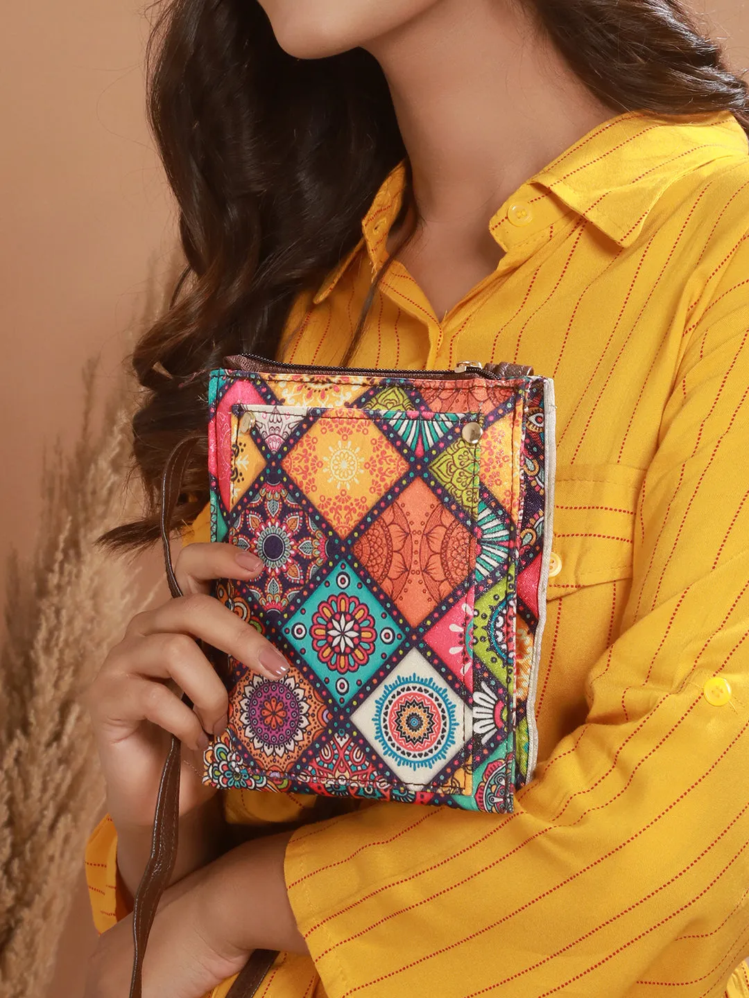 Ethnic Motifs Printed Sling Bag