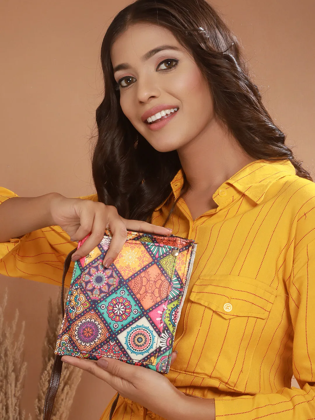 Ethnic Motifs Printed Sling Bag