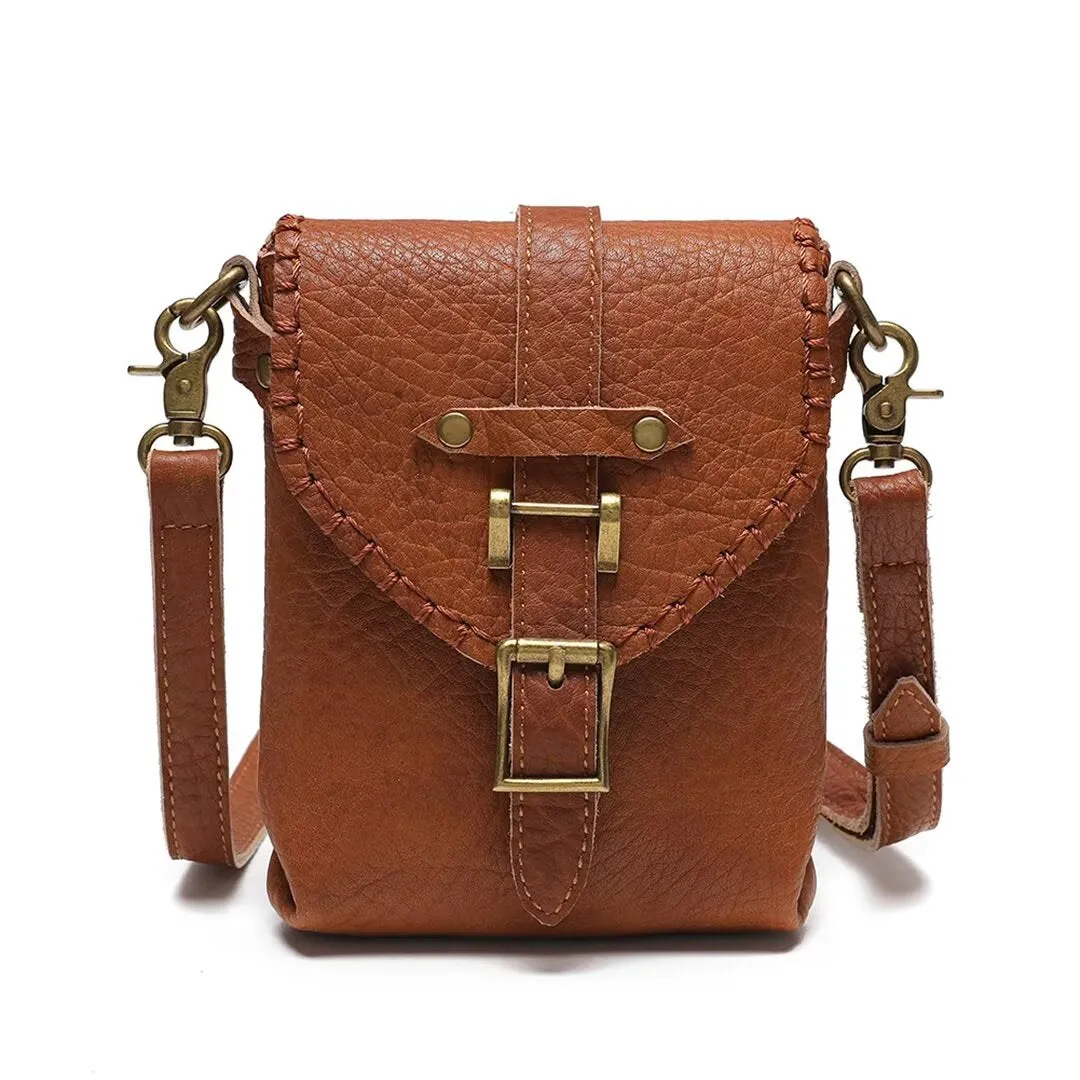 Genuine Leather Elegance Bucket Bag