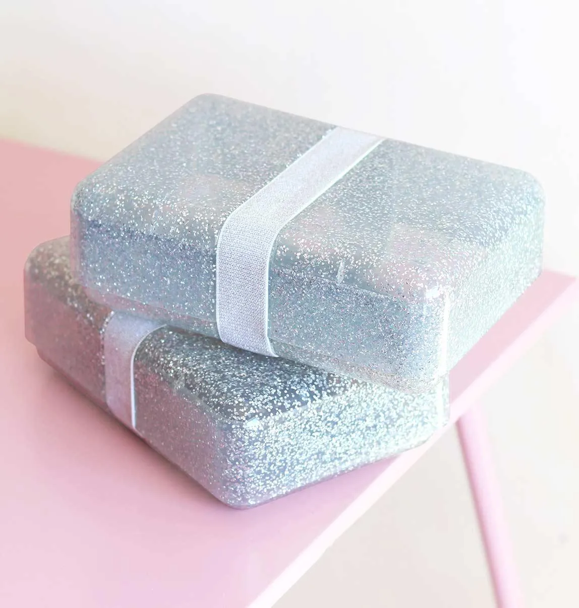 Glitter Lunch Box Silver