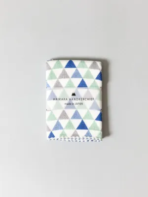 Haikara Little Handkerchief - Blue Triangles