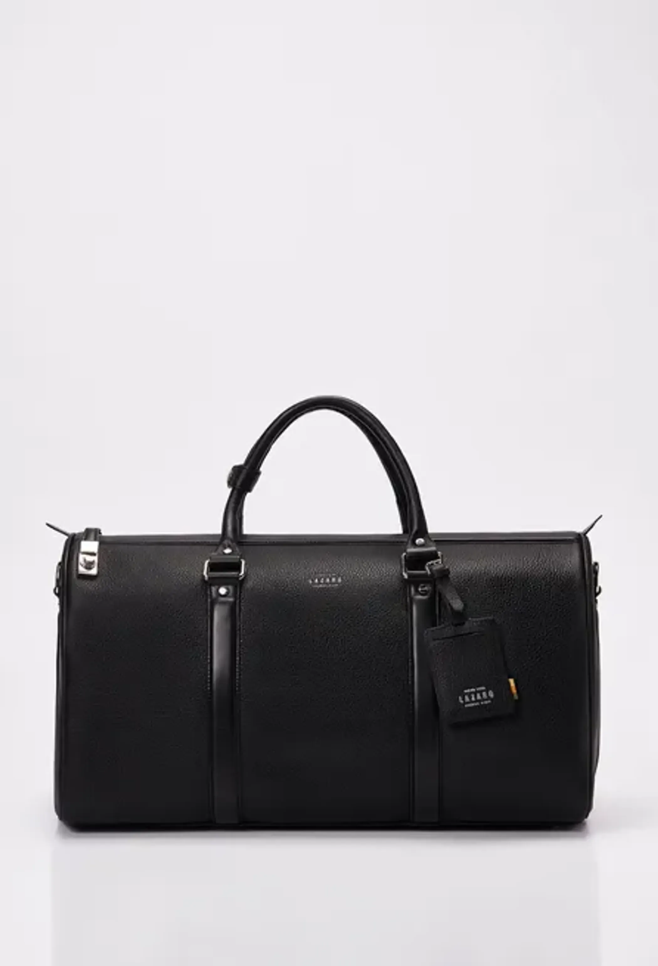 Heritage Leather Duffel Bag With Lock Closure