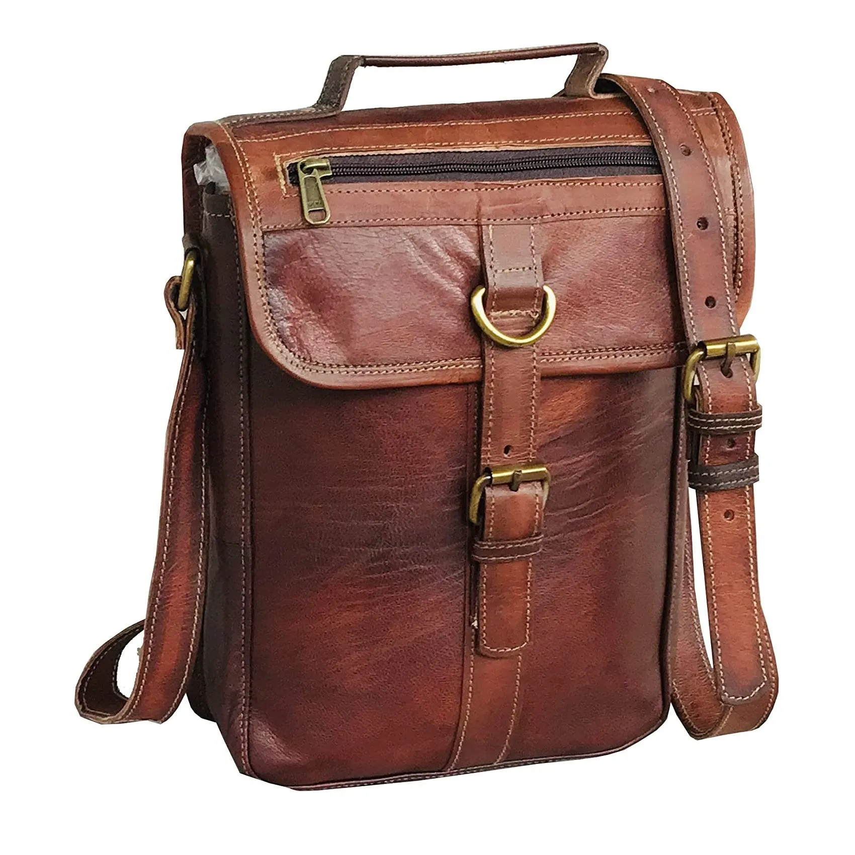 Ipad Satchel Cross Body Leather Bag