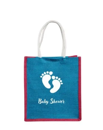 Jute Bag for Baby Shower (Pack of 5 Pcs)