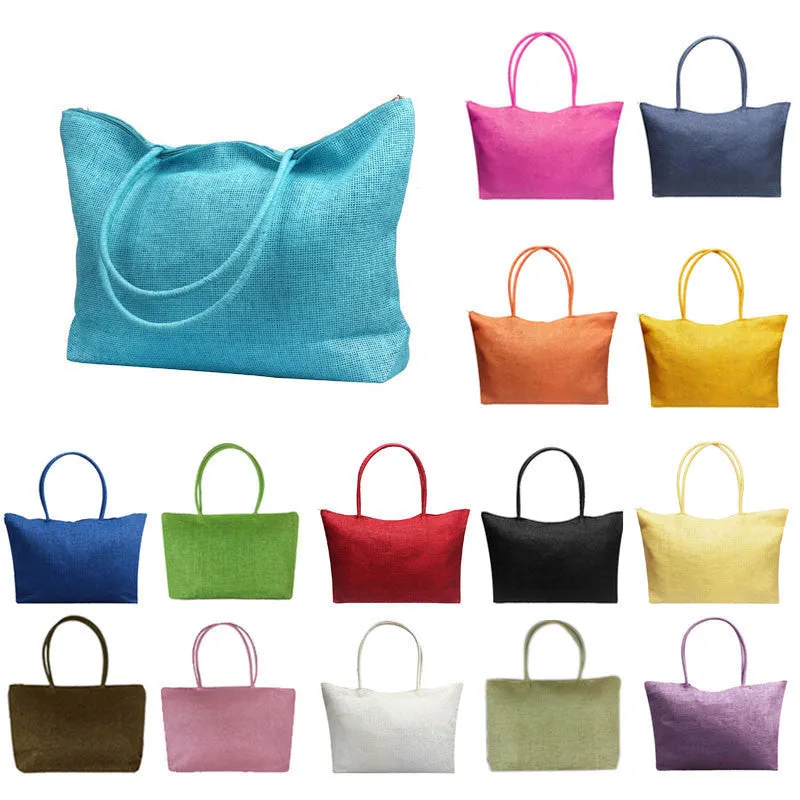 Large Capacity Straw Beach Bags Women