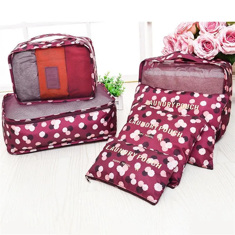 Leopard Travel Cubes Organize Clothing Underwear Socks and Makeup