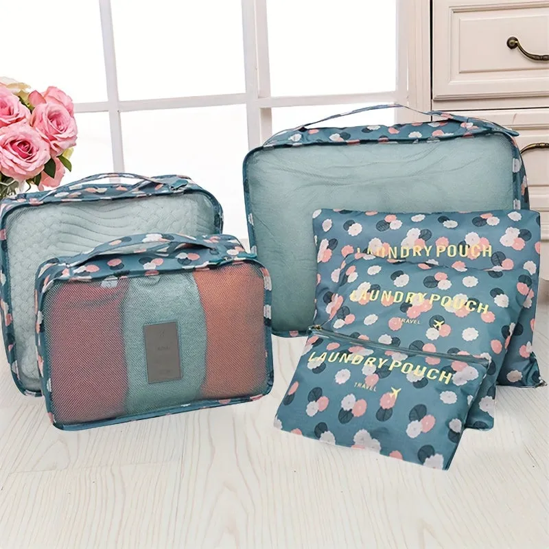 Leopard Travel Cubes Organize Clothing Underwear Socks and Makeup