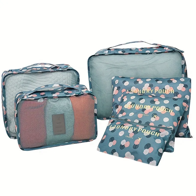 Leopard Travel Cubes Organize Clothing Underwear Socks and Makeup