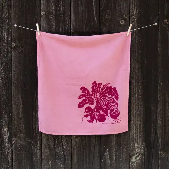 Limited Edition Natural Dye Beets Generous Kitchen Towel