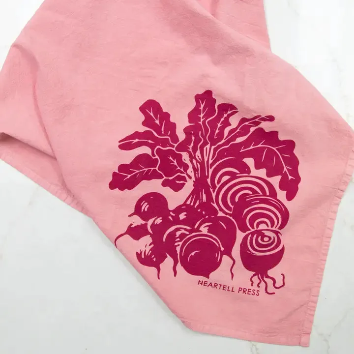 Limited Edition Natural Dye Beets Generous Kitchen Towel