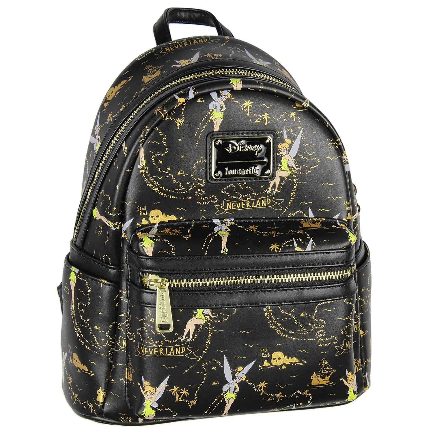 Loungefly Disney Tinkerbell Neverland Treasure Map All-Over Print Mini Backpack