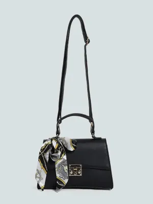 LOV Black Detachable Strap Shoulder Bag