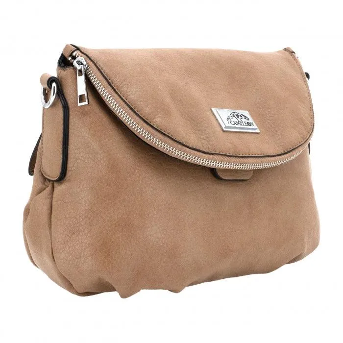 Manu CCW Handbag Tan