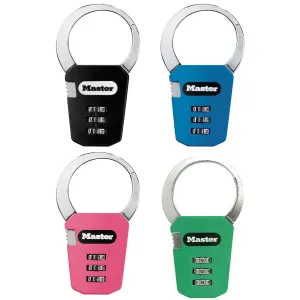 Master Lock  Backpack Lock Set Your Own Combination Backpack Lock; Assorted Colors